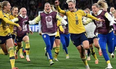 Holders U.S ousted by Musovic-inspired Sweden