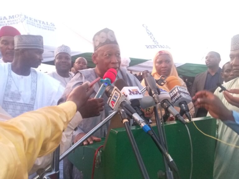 Ganduje inagurates road projects, distributes relief materials to flood victims in Sokoto