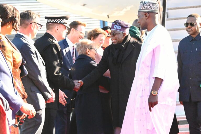 Tinubu Arrives UK for Landmark Two-Day State Visit